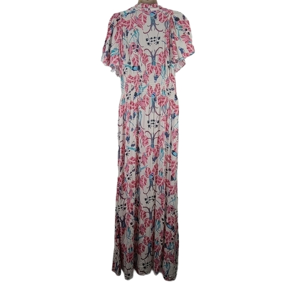Poetic Justice Peacock Print Maxi Dress‎ Large - Picture 7 of 10